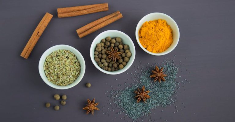 Chinese Medicine - Assorted Spices Near White Ceramic Bowls